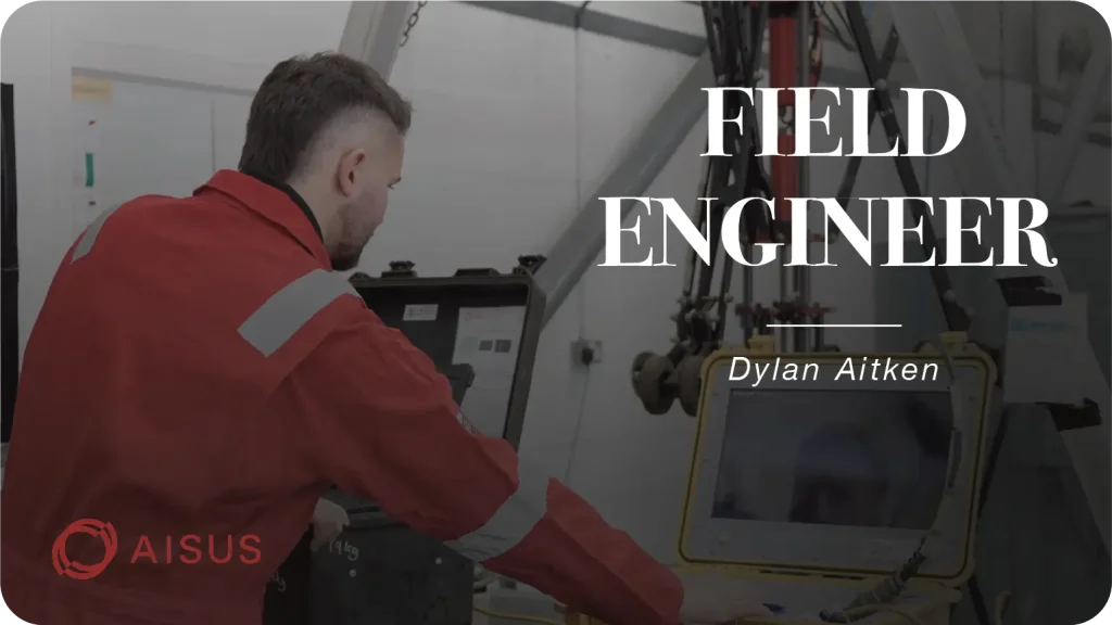 an oil and gas field engineer working on some technology