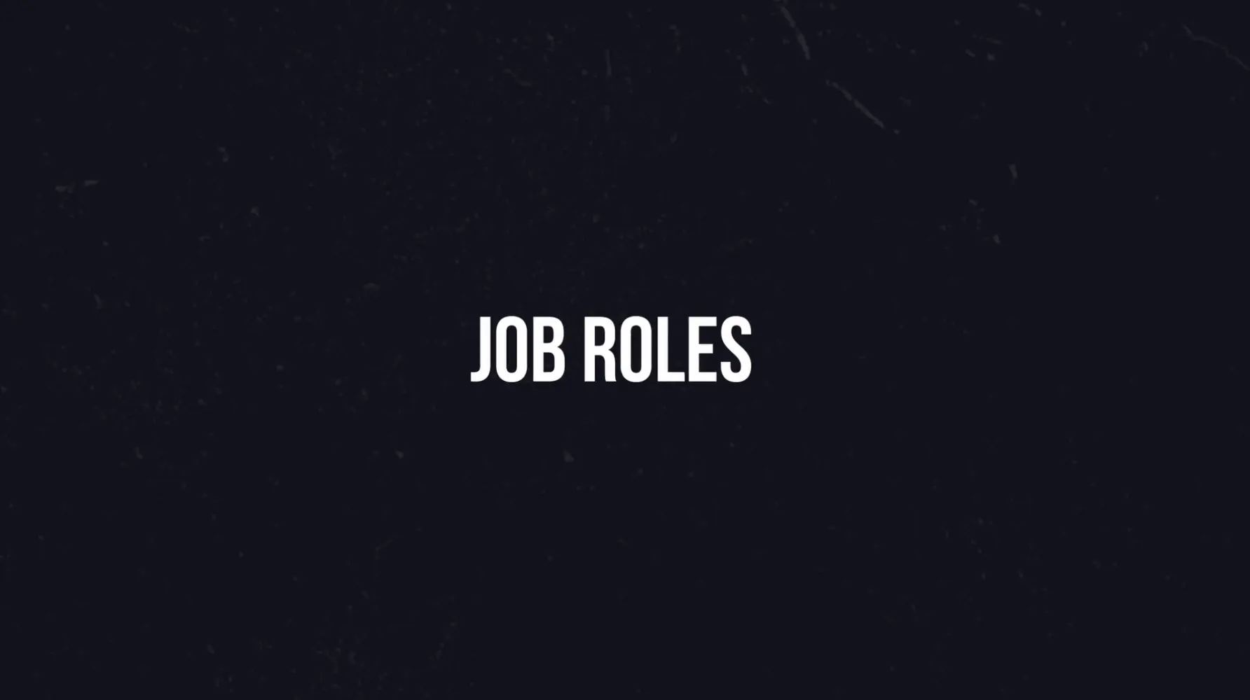 Job roles